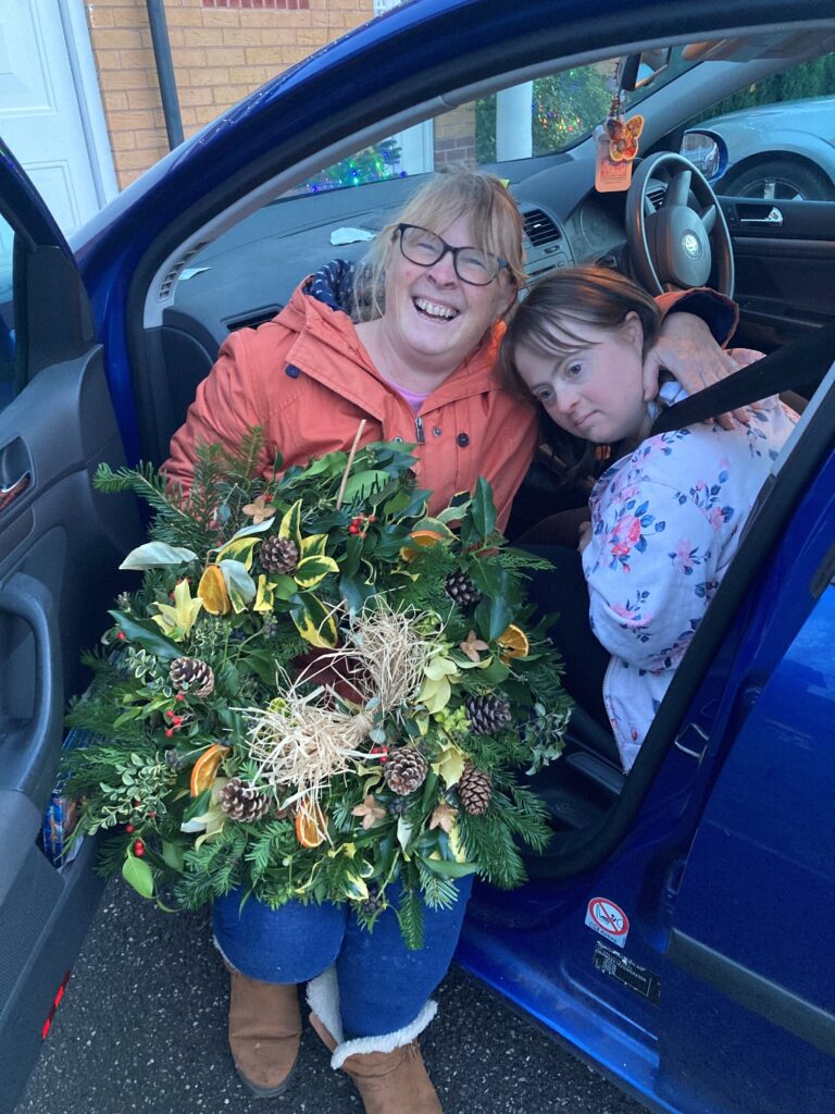 Carers Matter draw Christmas wreath raffle