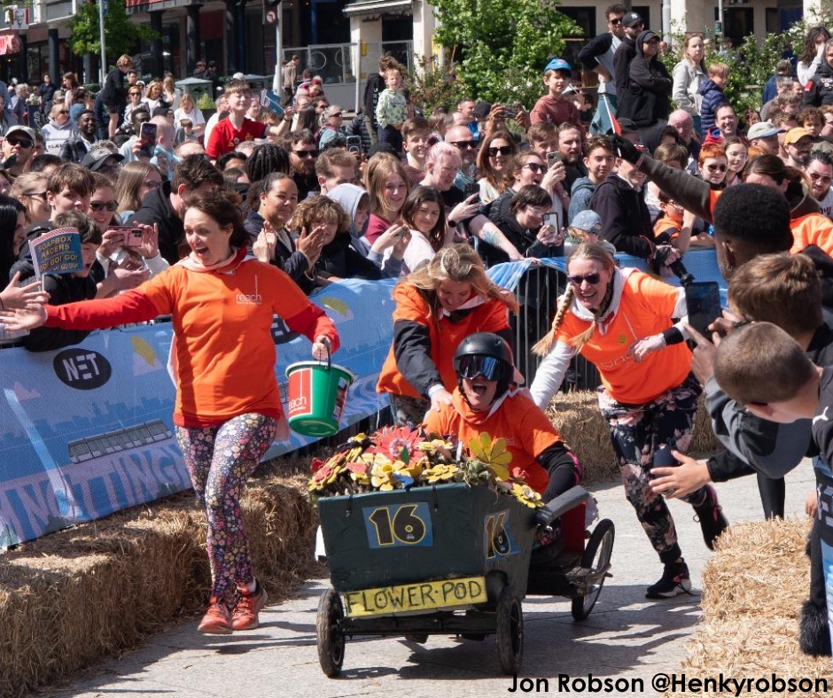 Flower Pod Flyers shine at Nottingham’s first Super Soapbox Challenge